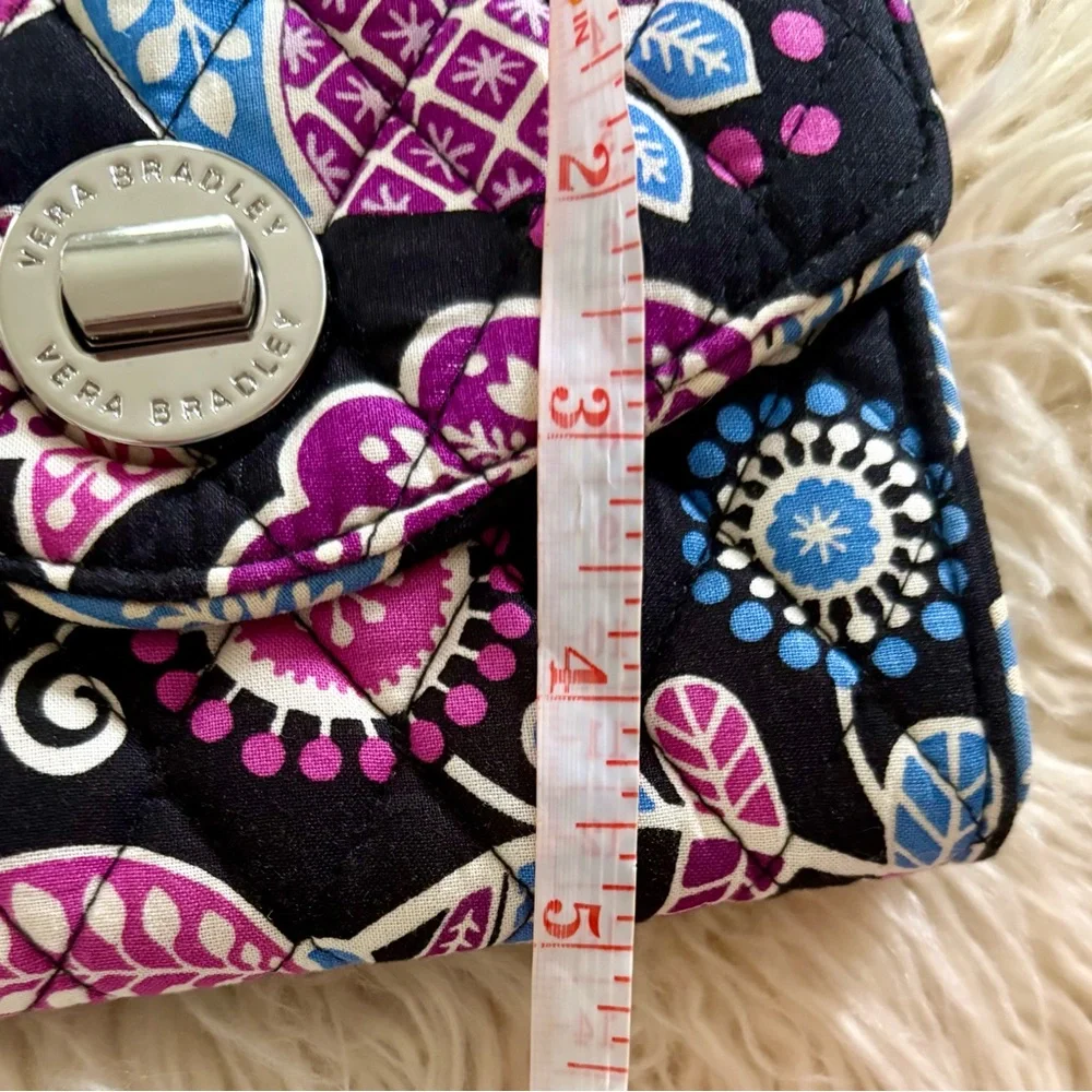 Vera Bradley Alpine Floral Your Turn Lock Wristlet Travel Smartphone RFID Wallet - Picture 5 of 11